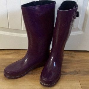 Purple rain boots